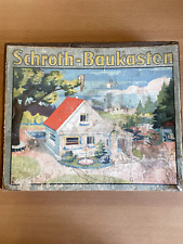 Alter DDR Baukasten Schroth Holzbausteine 50er Jahre