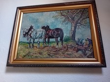 Ölgemälde mit Pferd