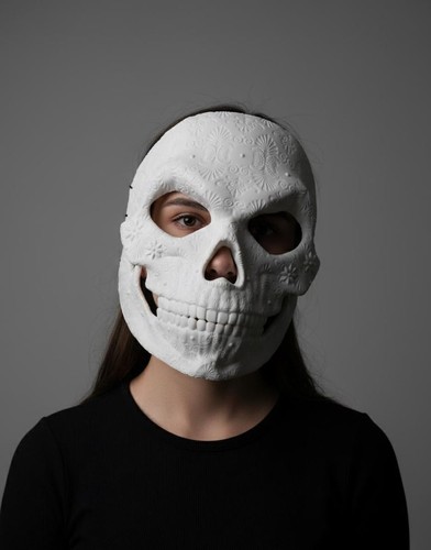 Ornate articulated sugar skull - ornate,