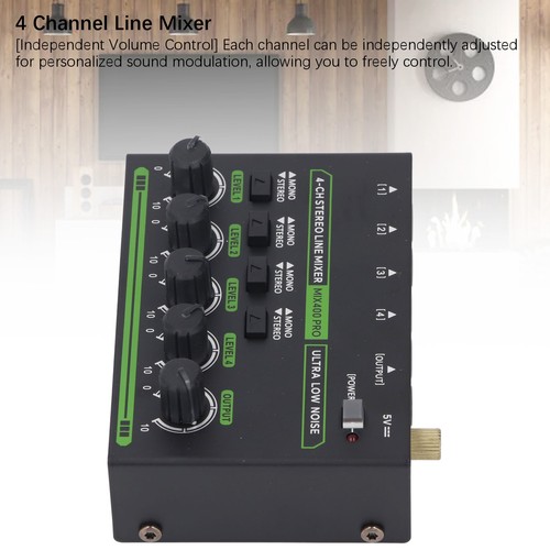 Kanal stereo line mixer mit - 4-kanal-stereo-line-mixer,