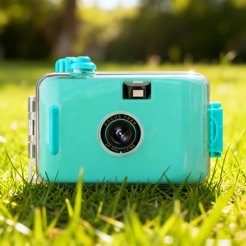 Vintage filmkamera blau - filmkamera, einweg