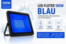 Led fluter blau 100w - fluter, –
