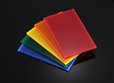 Plexiglas® Acrylglas 3 mm Blau Gelb Rot Grün Orange Platte Kreis Wunschgröße