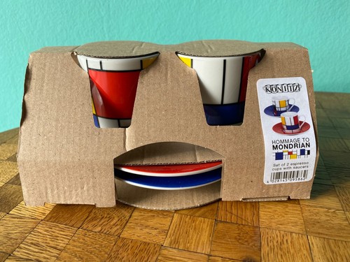Mondrian espresso set - set, 4-tlg.