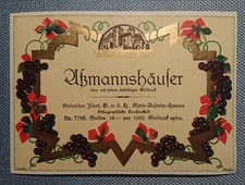 Old Wine Label Aßmannshäuser