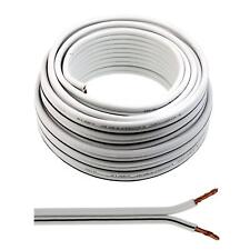 10m Lautsprecherkabel 2x 4mm² Weiß Audiokabel Boxenkabel