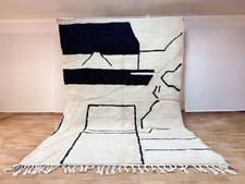 Wollteppich - Schwarz-Weiß