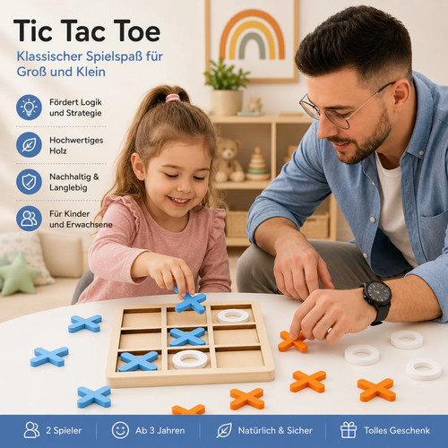 Montessori holz tic tac - montessori, tic-tac-toe