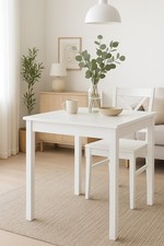 Ausziehbarer Esstisch Buche Weiß 67–127 cm Melamin Platzsparend Küchentisch