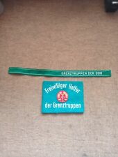 DDR Ärmelbinde, Alter Original Bestand, Grenztruppe, Freiwillige Helfer.