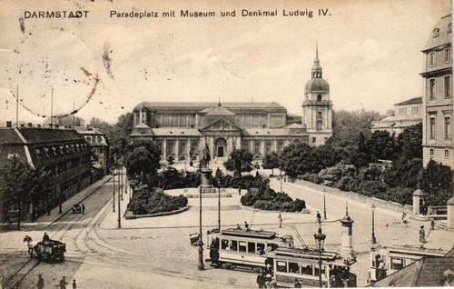 Darmstadt paradeplatz mit - darmstadt,,