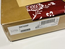 IKEA Ektorp Bezug für 3-er Sofa mit Recamiere Virestad Rot / Weiß 804.726.42 NEU