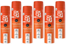 6x 8X4 Men Deo N° 20 Dynamic Energy Deospray für Männer mit erfrischendem Duft