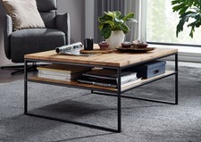 Couchtisch 75x75cm Massivholz