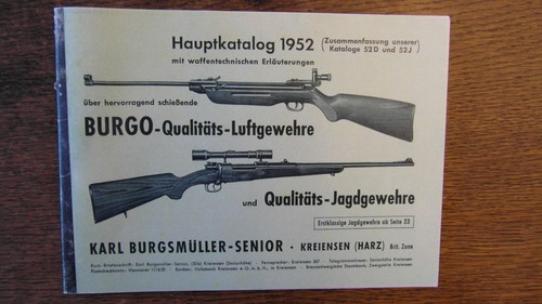 Katalog karl burgsmüller 1952 - katalog,
