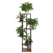 Holz/ Metall Blumentreppe Pflanzen Regal Blumenständer Blumenregal Garten Balkon