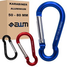 Karabiner Alu Karabinerhaken Aluminium Schlüsselanhänger Haken Schnapphaken