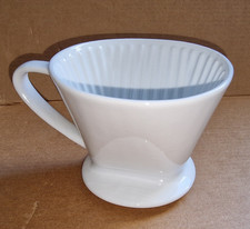 Kaffeefilter Handfilter Dripper Porzellan weiß Melitta 1x4 102 Größe 4 Tröpfler