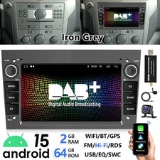 DAB+ Android15 Autoradio CarPlay Für Opel Astra H Corsa C D Zafira B GPS Navi BT