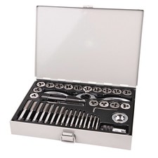 Gewindeschneider Set 38tlg mit Ratsche Metrisch & Zoll Profi Werkzeug Universal