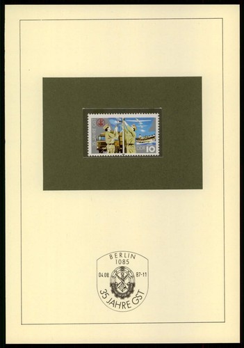Ddr schmuckblatt 1987 gst - ddr, **