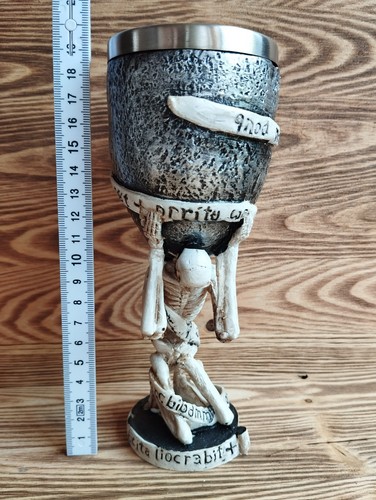 Gothic skelett kelch 18cm - gothic,
