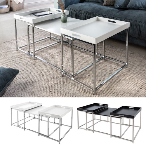 Modernes couchtisch 3er set - modernes,