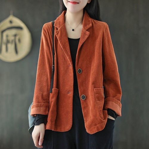 Damen cordjacke samtblazer - cordjacke,