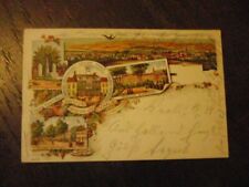 Vaals Litho Ak, Hotel Rest. Geller, Blumrnthal, 4 Länderblick. gel.1908,