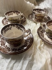 6 X Royal Worcester Game Series Palissy Tassen mit Unterteller