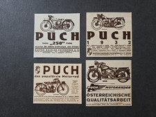 4x Werbung - Puch Motorrad - Austro Daimler Puchwerke