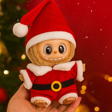 🎅 labubu Weihnachtsmann-Outfit – 17 cm Bunny Doll Kleidung Set 🎅