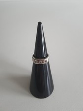 Art Déco Diamant Ring Weissgold 585 / 14 Karat Gr. 44 Diamanten ca 0,15 Carat