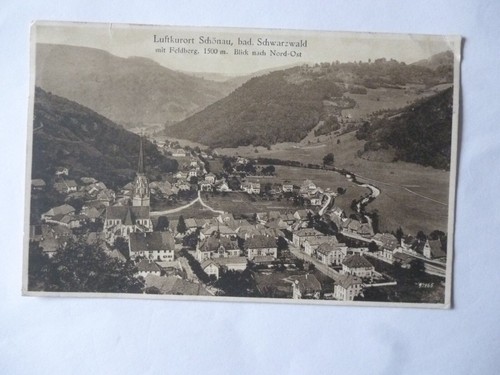 Ansichtskarte schönau bad - ansichtskarte,