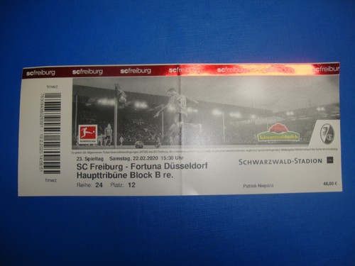 Ticket sc freiburg - ticket,