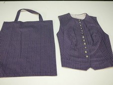 Trachtenmieder lila gemustert