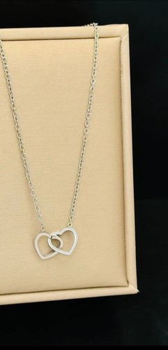 Damen halskette herz silber - damen,