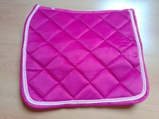 Schabracke rosa Samt Shetland Shetty Mini Sattelunterlage Barock