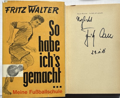 Fritz walter signiert - signiert, wm