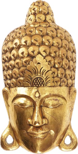 Goldene buddha maske - goldene,