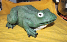 Garten Teich Frosch 925 gr. Springbrunnen Wetterfest L: 24 cm H: 10 cm B: 18cm