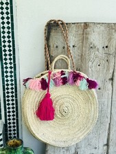 korbtasche mit leder Ibiza