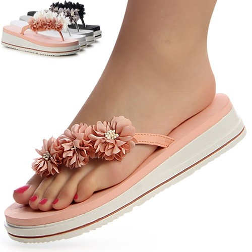 Damenschuhe zehentrenner blume - damenschuhe,