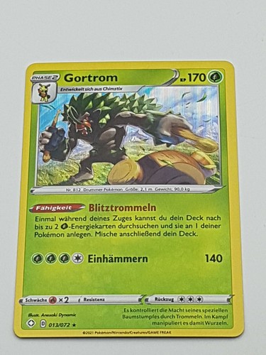 Pokémon einzelkarte gortrom - pokémon,