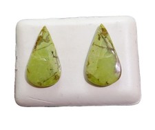 1 Paar Grüner Opal Cabochon ca. 29,5x16,5 mm Nr. U34310