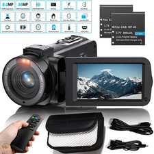 FHD 1080P Camcorder Videokamera 36MP 30FPS mit LED Fülllicht 16X Zoom Full HD DE