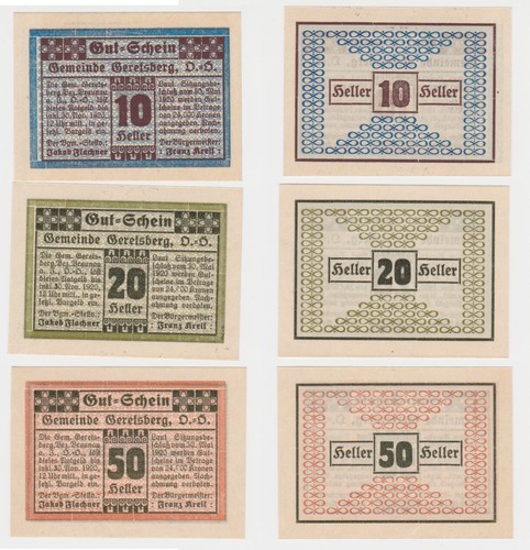 Banknoten bis 50 heller - 3,