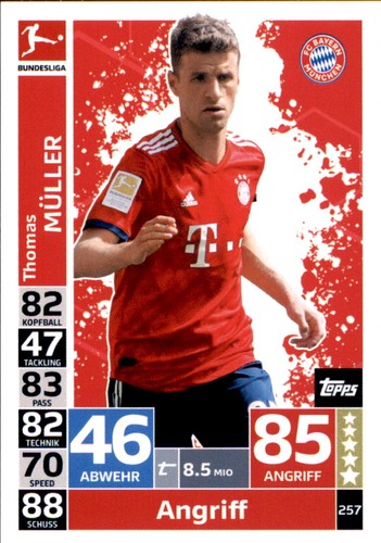 Topps match attax 257 - attax,