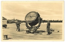 Orig. Foto AK Exerzieren am Flakscheinwerfer in Kaserne - gel. Wismar 1937