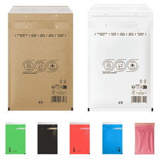 Luftpolster Versandtaschen WEIß BRAUN  A1 B2 C3 D4 E5 F6 G7 H8 J9 K10 CD DIN